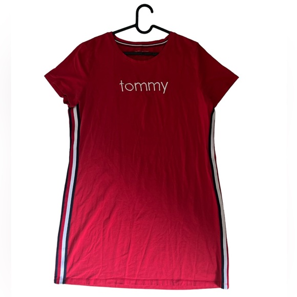 Tommy Hilfiger T-Shirt Dress / Women's Red Dress Size XL , Spring - Picture 3 of 5